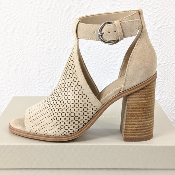 Marc Fisher LTD Vixen Leather Peep Toe Sandal - Picture 2 of 7